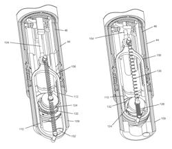 Bicycle seat post with two-way, spring-assist height adjustment