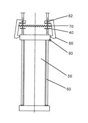 Integrated catching device on overtravel brake devices