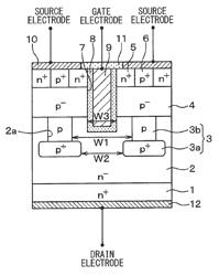 SILICON CARBIDE SEMICONDUCTOR DEVICE AND METHOD FOR MANUFACTURING SAME