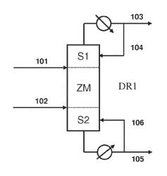 Method for esterification of a diol using a reactive distillation