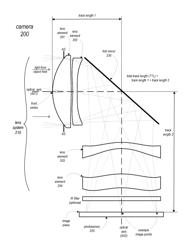 Folded telephoto camera lens system