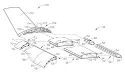 Multi-part modular airfoil section and method of attachment between parts