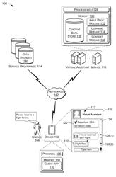 Virtual assistant focused user interfaces