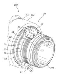 Hydroplaning reducing slip ring apparatus