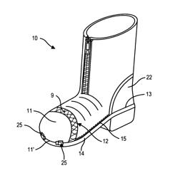 Ventilated article of footwear