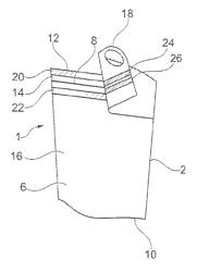 RESEALABLE PACKAGE, METHOD FOR PRODUCING THE RESEALABLE PACKAGE AND APPARATUS FOR PRODUCING THE RESEALABLE PACKAGE