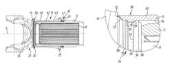 Sealing arrangement for a length compensation of an articulated shaft, and articulated shaft