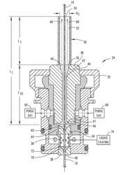 OPTICAL FIBER COATING DIE ASSEMBLY HAVING INLET TUBE