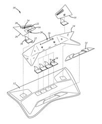 Vehicle interior panel with thermal feedback