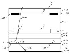 Support plate with layer absorbent to light