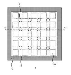 ULTRASONIC HEAD COMPRISING A PLIABLE COVER WITH A REGULAR PATTERN OF APERTURES