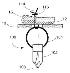 Device for anchoring a suture