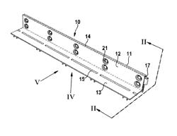 Covering device for a slotted channel