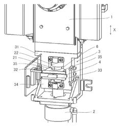 Slide metal frame-drive unit coupling position switching mechanism for a sliding nozzle apparatus