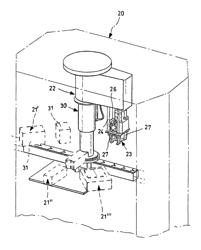 Sampling control station for bottles or containers filling plant