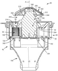 Earplug dispenser with asymmetric mixing body