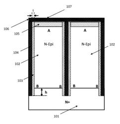 Semiconductor cell structure and power semiconductor device