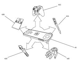 Tracking core for providing input to peripherals in mixed reality environments