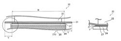 Fixing device with nip former longer than opposed rotator