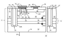 Isolation structure for semiconductor device having self-biasing buried layer and method therefor