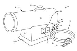 Forced air heater including multiple on-board sources of electric energy