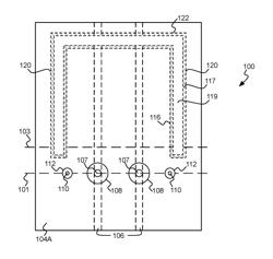 Defected ground structure with void having resistive material along perimeter to improve EMI suppression