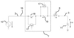 Electrical circuit for transmitting a useful analogue signal with a compensation circuit for compensating for distortions in the useful signal