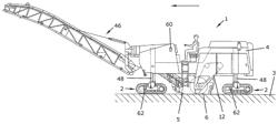 Self-propelled construction machine and method for working ground pavements