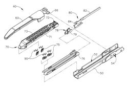 Surgical stapler buttress assembly with adhesion to wet end effector