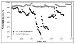 Membranes with polydopamine coatings