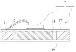 Printed circuit board with built-in vertical heat dissipation ceramic block, and electrical assembly comprising the board