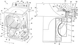 Door for improved air flow in a dryer appliance