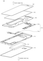 Electronic device including display equipped with force sensor