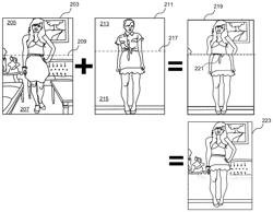 Method and system for generating combined images utilizing image processing of multiple images