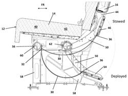 Deployable foot rest assembly