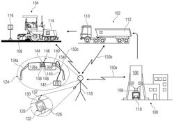 Device and method for monitoring process data in road finishing