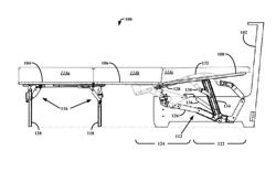 Articulated sofa bed with locking mechanism