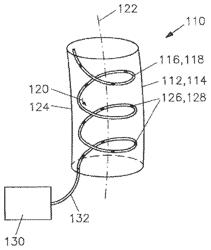 Deformation device, including an optical waveguide and method for measuring deformation of a tubular structure at multiple measuring points