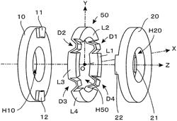 Torque sensor which detects torque around a predetermined rotation axis