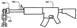 Ballistic system and method for cutting a multi-link metal chain