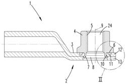 METHOD FOR PRODUCING A NUT WHICH IS ROTATIONALLY CONNECTED TO A CABLE SHOE, AND NUT WHICH IS ROTATIONALLY CONNECTED TO A CABLE SHOE