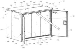 DOOR SUPPORT SYSTEM FOR AN ELECTRICAL DISTRIBUTION SYSTEM ENCLOSURE