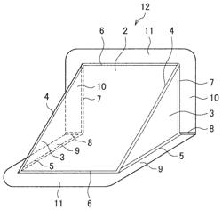 Automobile body press-molded component and method for producing same