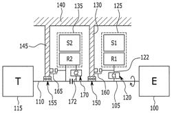 Power system having two motors