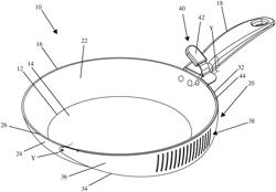 Cooking apparatus with grease strainer