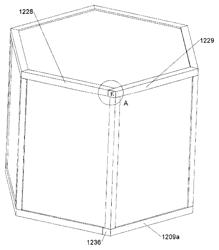 Knockdown containers and displays with optional lighting features