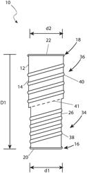 Depth adjustable container