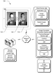 Digital image completion using deep learning