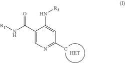 Heteroaryl substituted aminopyridine compounds