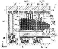 Storage device including multiple wiring and electrode layers